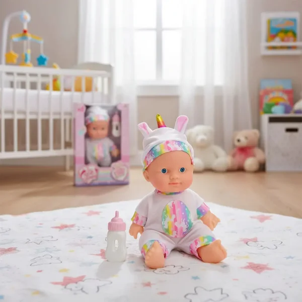 Muñeco Bebe Bebote Luna Infantil 22cm Con Pijamas Cute Baby