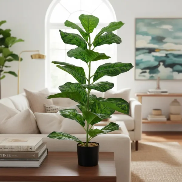 Planta Artificial Con Maceta 80cm