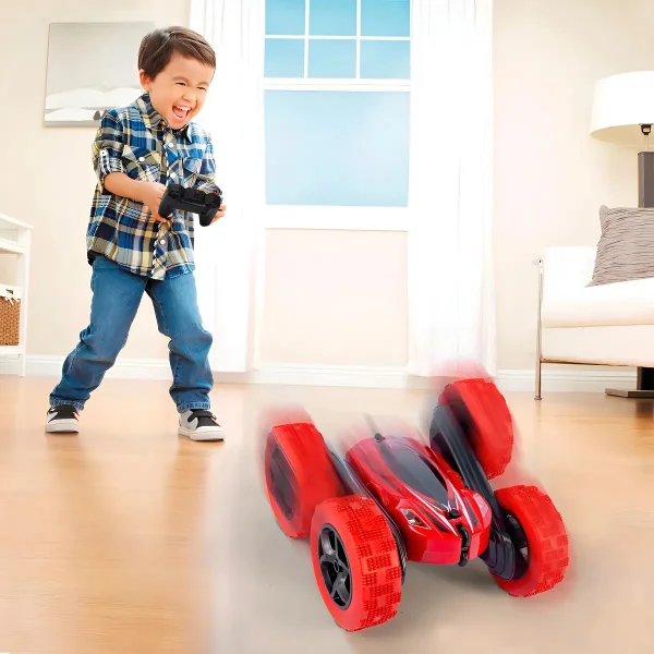 Auto A Radio Control Remoto Luz Giro 360° Acrobatico Stunt
