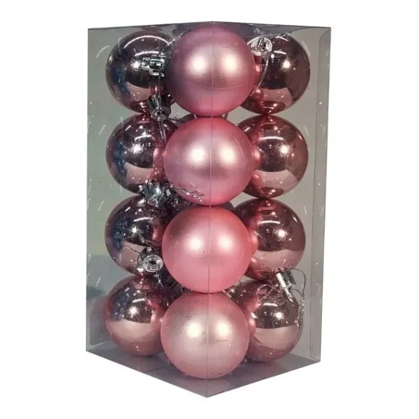 Adornos Navideños Set Bolas De Navidad 5cm X16 Unidades