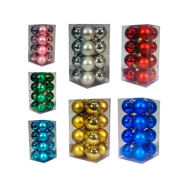 Adornos Navideños Set Bolas De Navidad 5cm X16 Unidades