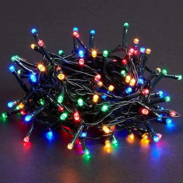 Luces De Navidad X100 A Pilas Luces Led Multicolor 10mts
