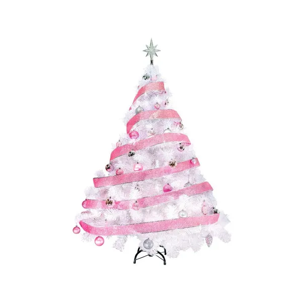 Árbol Navidad Fabesa Montañes Deluxe 130 Cm Blanco Decorado