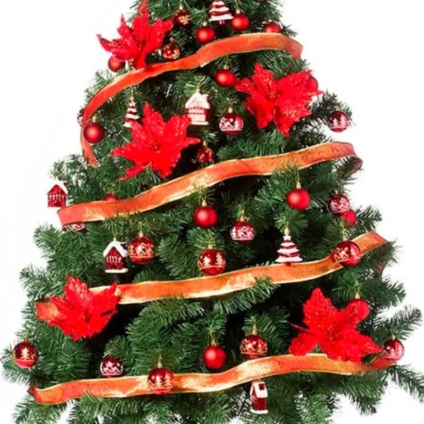 Arbol de Navidad Montañes Deluxe 2,10mts Con Adornos Kit X72