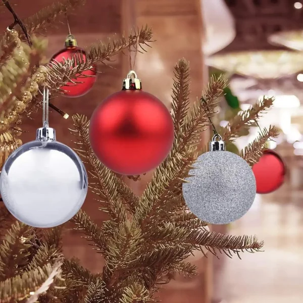 Bolas De Navidad 6cm Adornos Navideños X96 Piezas Decoración