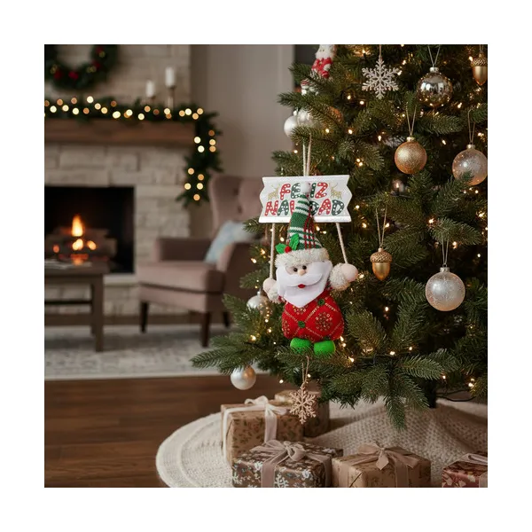 Adornos Navideños Colgante De Paño Deco Navidad
