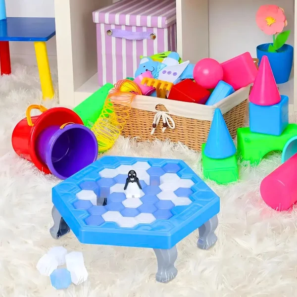 Juego De Mesa Salven Al Pingüino Estrategia Para Niños 2-4 Jugadores