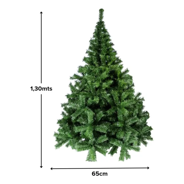 Arbol De Navidad Verde Canadian Luxury 1,30 Mts Con Base Metalica