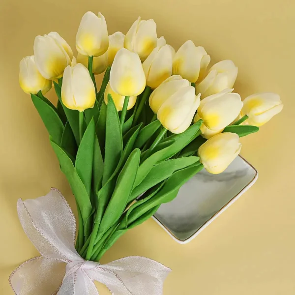 Tulipan Artificial Flores Artificiales Decoracion Ramo X20