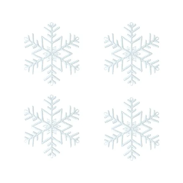 Adorno Colgante Copo De Nieve Decoración Navidad X4