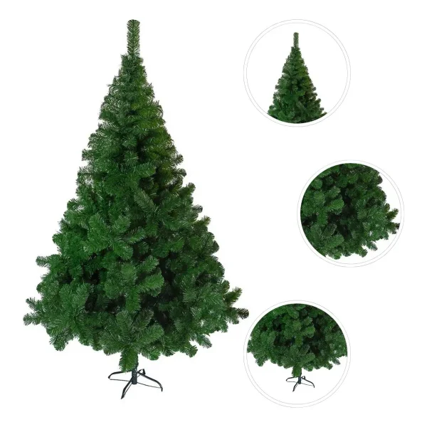 Arbolito Navidad Tronador De Lujo 1.80mts Decoración Color Verde