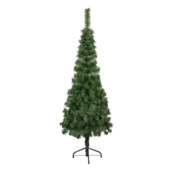 Árbol De Navidad Tronador Slim Verde 1.50mts Base Metal