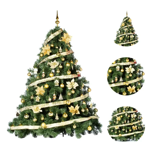 Arbol de Navidad Extra Lujo Patagonia 1.80mts Con Adornos X72