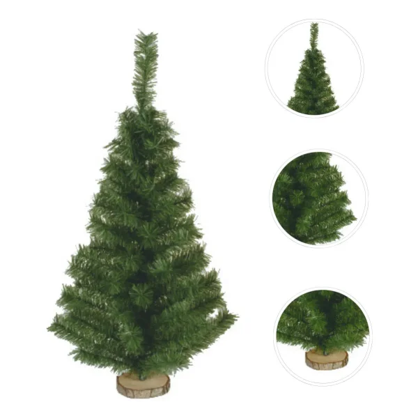 Árbol Navidad Fabesa 80cm Verde Mini Pino Deco Incluye 30 Adornos