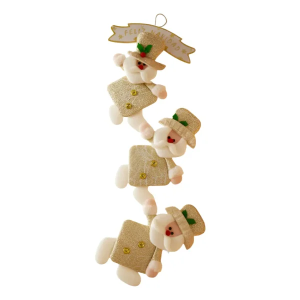 Adornos Navideños Colgante De Paño Navidad Blanco