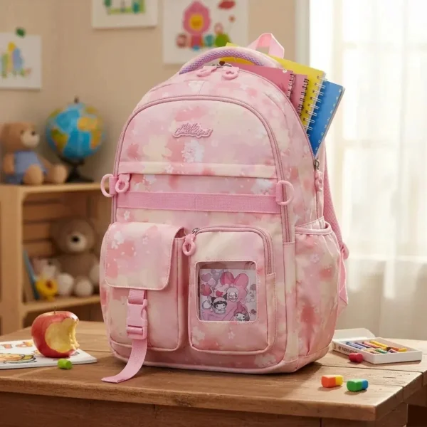 Mochila Escolar Colegio Infantil Nena Kawaii Reforzada