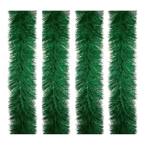 Guirnalda Boa Navidad Muerdago 9 Cm 2 Mts Deco Navideña X3u Verde Muerdago