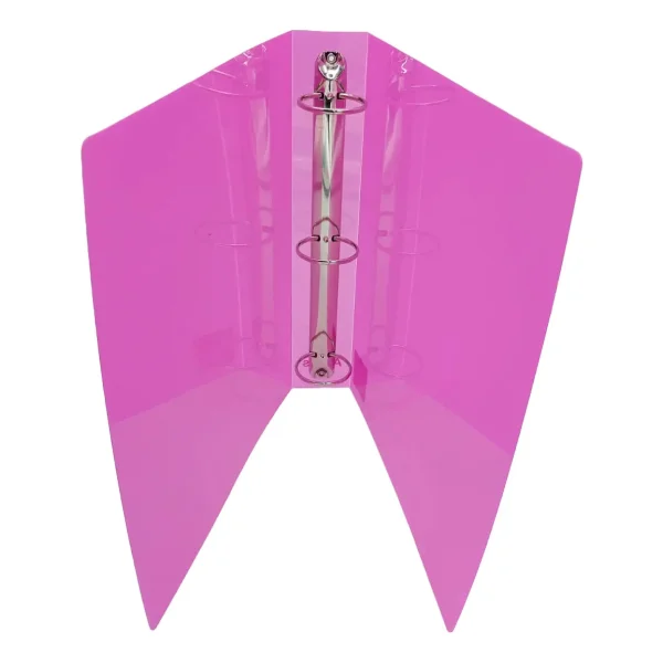 Carpeta Escolar Numero 3 Transparente X5 Unidades Colores N3