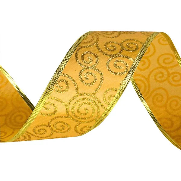 Cintas Navideñas Pack X3 Adornos Glitter 5cm 2,70mts Navidad