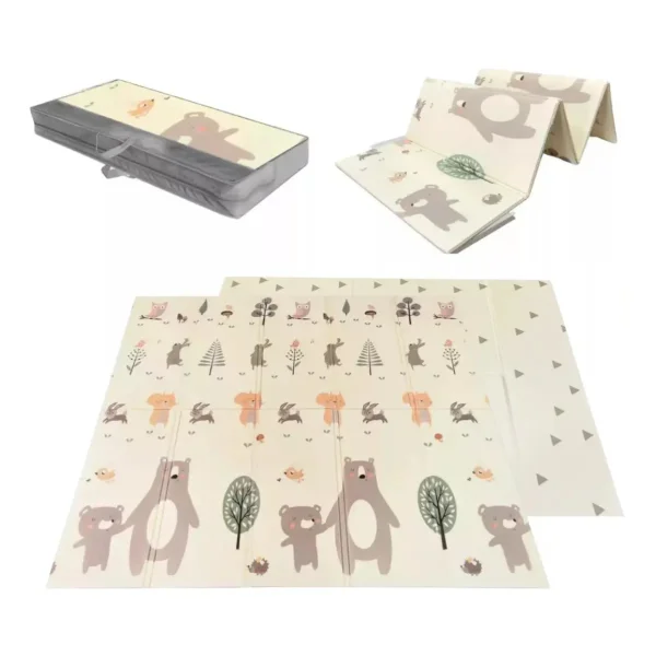 Alfombra Antigolpes Plegable Bebes Reversible 120x180cm
