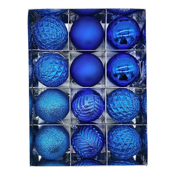 Navidad Adornos Bolas Navideñas Decoradas 6cm X12 Piezas