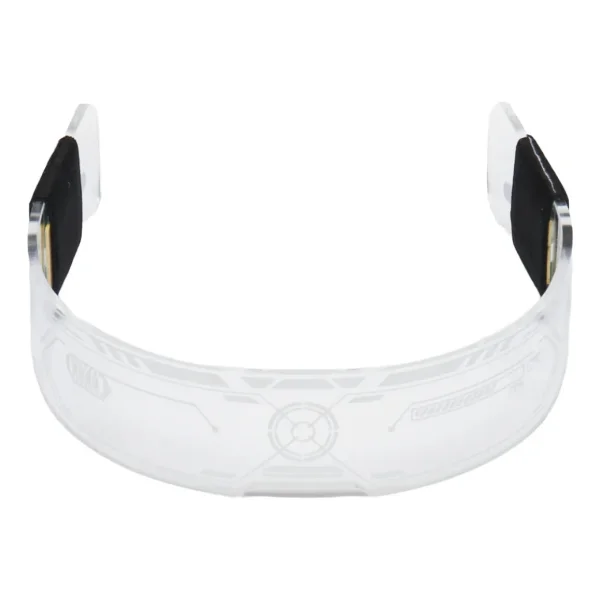 Pack X10 Lentes Anteojos Luminosos Robot Led A Pilas Eventos Transparente
