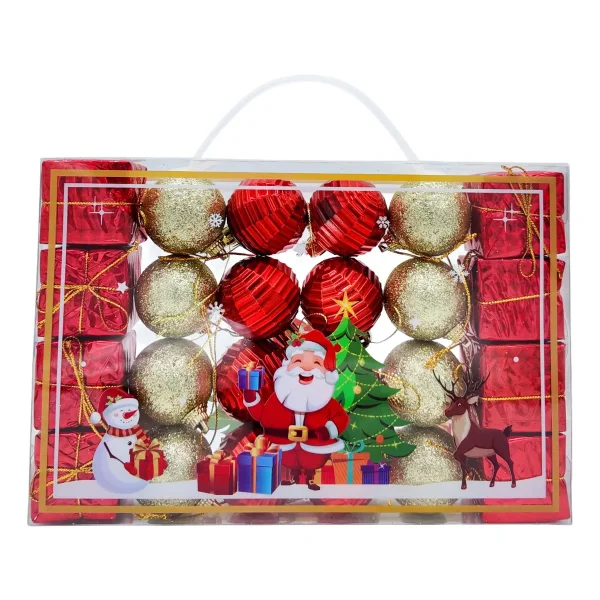 Bolas De Navidad 4cm Valija Adornos Colgante Navideño X24