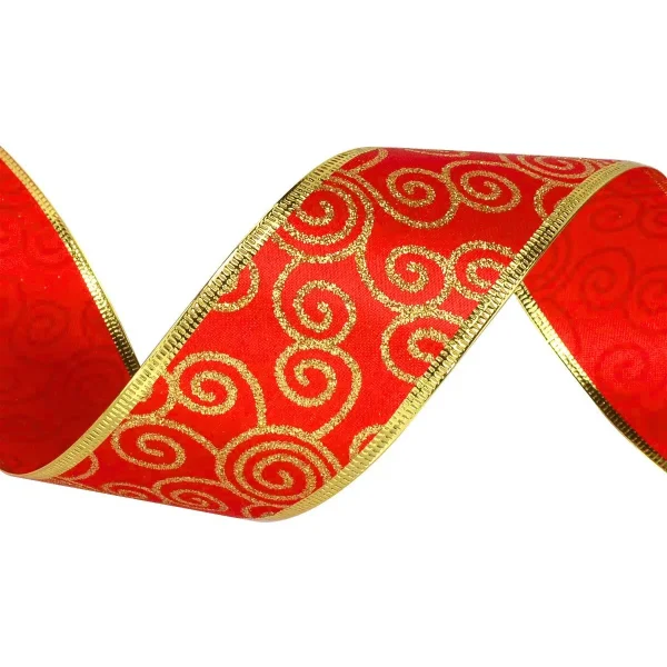 Cintas Navideñas Pack X3 Adornos Glitter 5cm 2,70mts Navidad