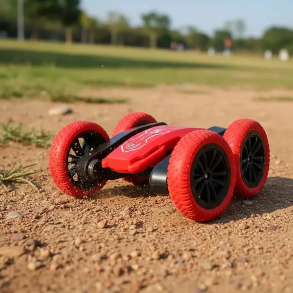 Auto A Control Remoto Stunt Car Giro 360 Acrobacias Pro Rojo Stunt Car