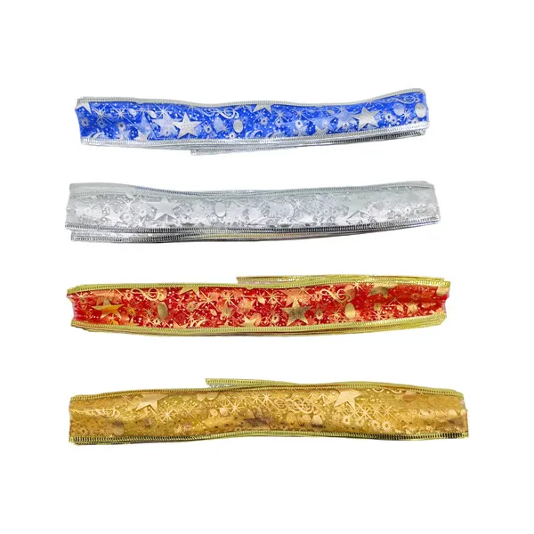 Cintas Navideñas Adornos Decoración Navidad 4cm 2,7mts