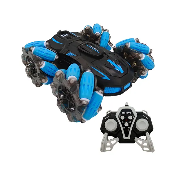 Auto A Control Remoto Acrobático Vehículo Luz Led Giro 360°