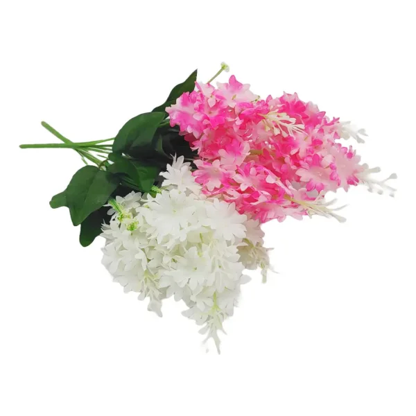 Ramo Alverjillas Flores Artificiales Jacintos Decoracion X10