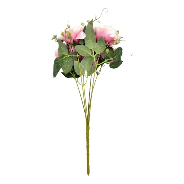 Ramo De Rosas Flores Artificiales 35cm Decoracion X1