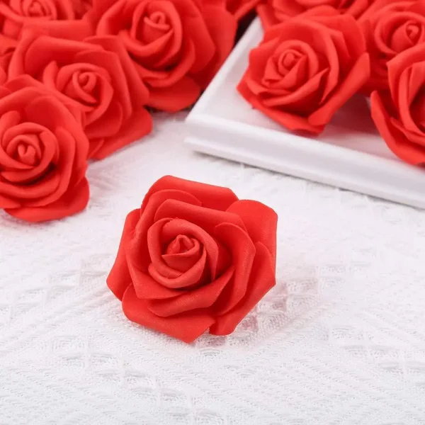 Mini Rosas Flores Artificiales Decoracion Pack X250