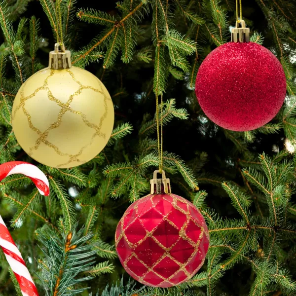 Navidad Adornos Bolas Navideñas Decoradas 6cm X12 Piezas