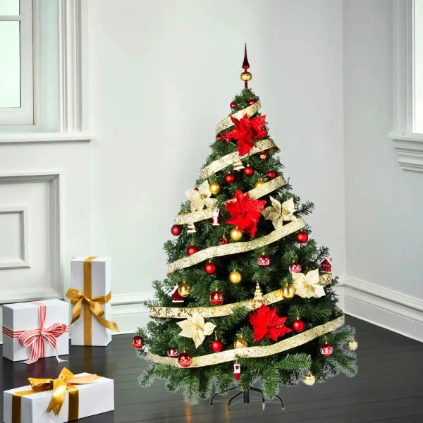 Arbol de Navidad Montañes Deluxe 2,10mts Con Adornos Kit X72
