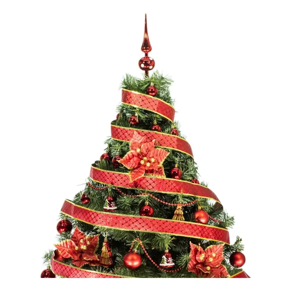  Arbol De Navidad Tronador Lujo 1,20mts Con Adornos Kit X30