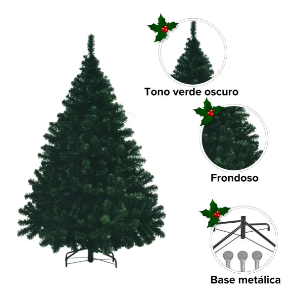 Árbol De Navidad Montañes Deluxe 2,30mts Verde