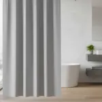 Cortina De Baño Ducha Peva 1,80cm Ganchos Plástico