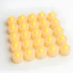 Pack X24 Velita Luz Led Calida Pilas Incluidas Decoracion