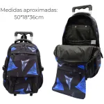 Mochila Carrito Escolar Reforzada Manija Telescopica Carro
