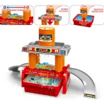 Lavadero De Autos Expreso Polar Cambia De Color Juguete Infantil Rojo