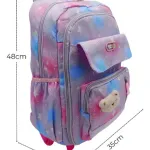 Mochila Carrito 17'' Escolar Carro Con Ruedas Infantil