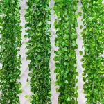 Jardin Vertical Enredadera Hojas Artificiales 2,05mt X24u.