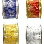 Cintas Navideñas Adornos Decoración Navidad 4cm 2,7mts