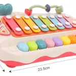 Piano Xilófono Expreso Polar Juguete Musical Bebé 8 Teclas Plástico Blanco