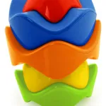 Bloques Apilables Expreso Polar Rojos Juguete Didáctico Bebés Rojo