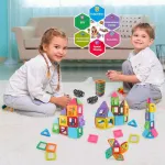 Bloques Magneticos Con Imanes Didacticos 60 Piezas
