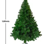 Árbol De Navidad Tradicional Expreso Polar Tronador De Lujo De 1.8m Verde