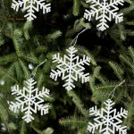 Adorno Colgante Copo De Nieve Decoración Navidad X4